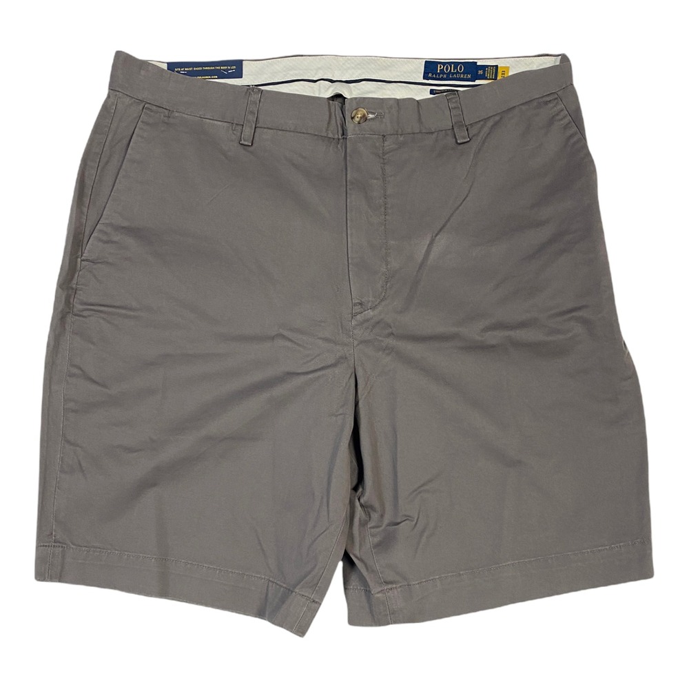 Men's Polo Ralph Lauren Stretch Straight Fit 9" Shorts, Gray, Size 29
